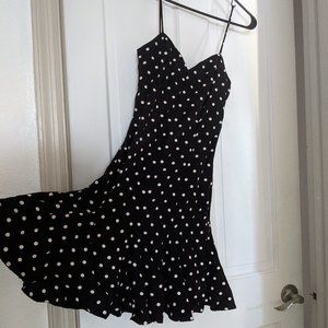 COPY - Vintage! 90's Roberta London Pleated Polka Dot Mini Dress Size 5/6